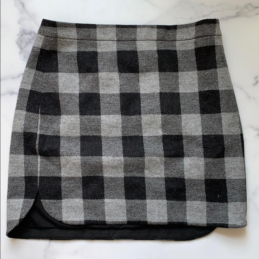 Madewell Plaid Mini Skirt